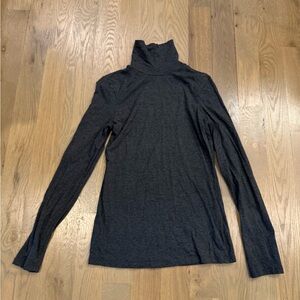 Express Charcoal Turtleneck Top